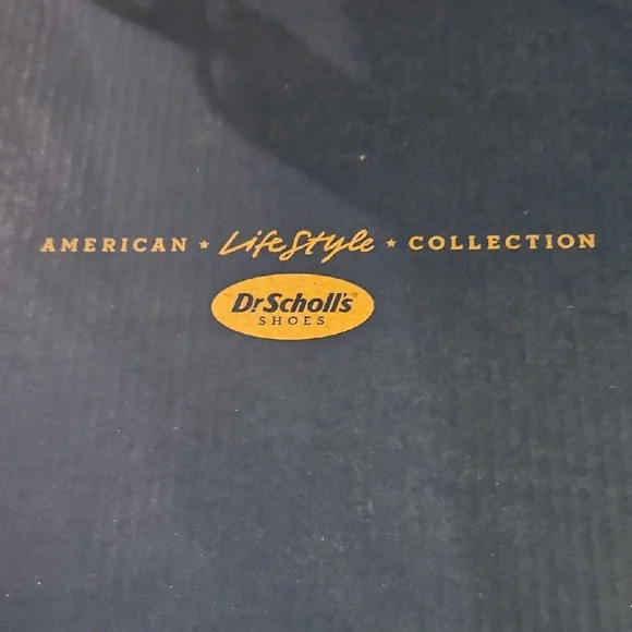 Dr. Scholl's Black Leather Slip-On Clogs with Gold Buckles - Picture 4 of 6